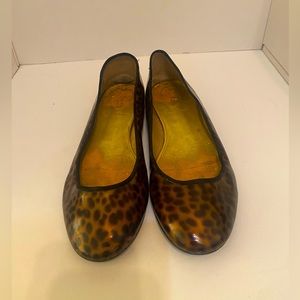 Ann Taylor Tortoiseshell Patent Leather Flats